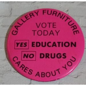 2ct Vintage "SMOKING STINKS" & "THANKS FOR NOT" American Cancer Pinback BUTTONS